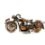 Motocykl metalowy dekoracja Vintage stare Złoto